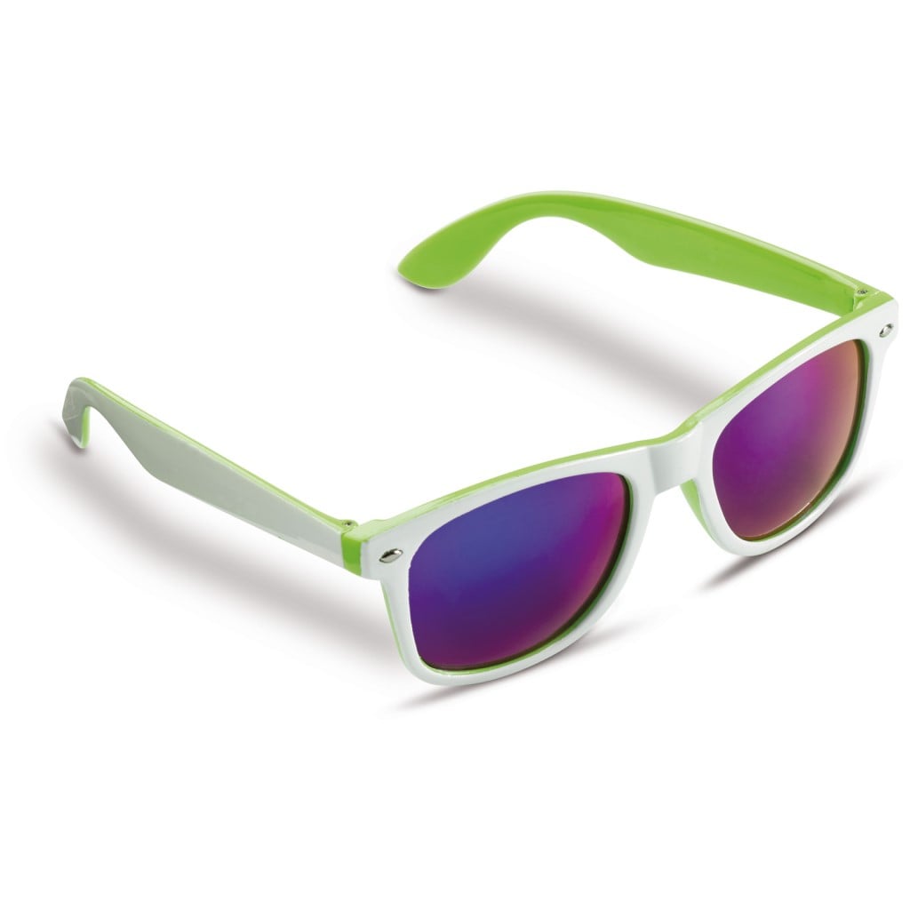Zonnebril Jeffrey 400UV-Wit / licht groen