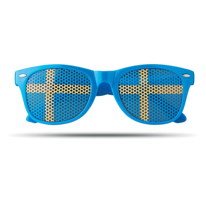 zonnebril met vlag-Blauw