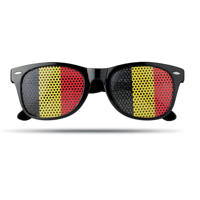 zonnebril met vlag-Zwart